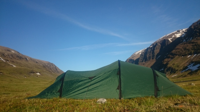 Bergans 4-manna tält i Vindelfjällen