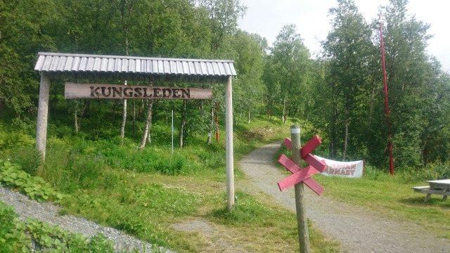 Starten på Kungsleden.