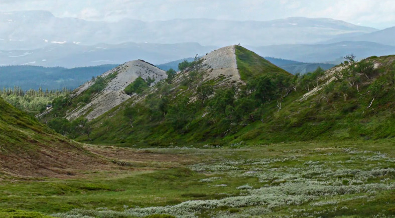 Pyramiderna i Gröndalen, Vålådalens naturreservat, Jämtland.