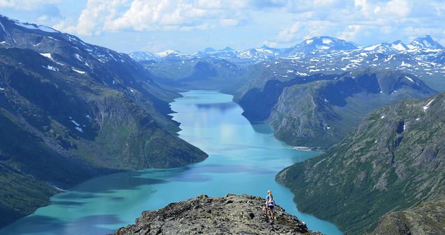Besseggen Ridge i Norge