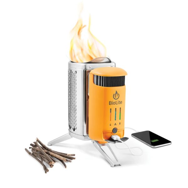 BioLite Campstove 2+, vedkök med batteri och mobilladdning