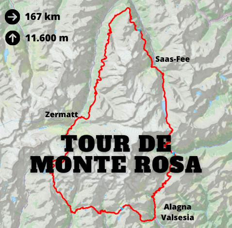 Tour de Monte Rosa karta