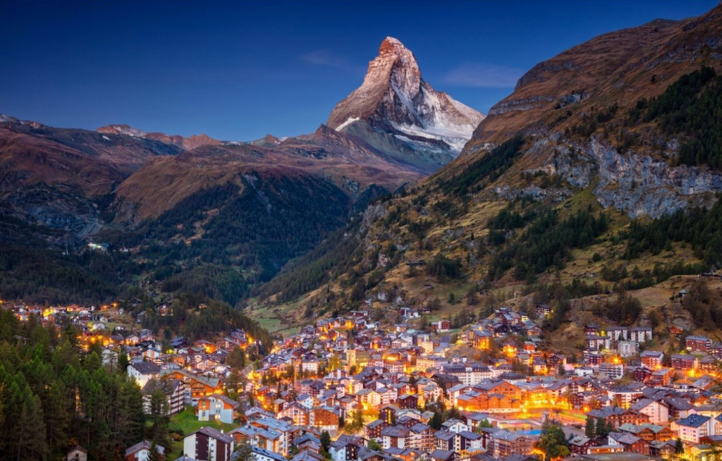 Zermatt, Matterhorn syns i bakgrunden