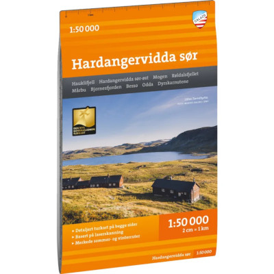 Turkart Hardangervidda sør 1:50 000