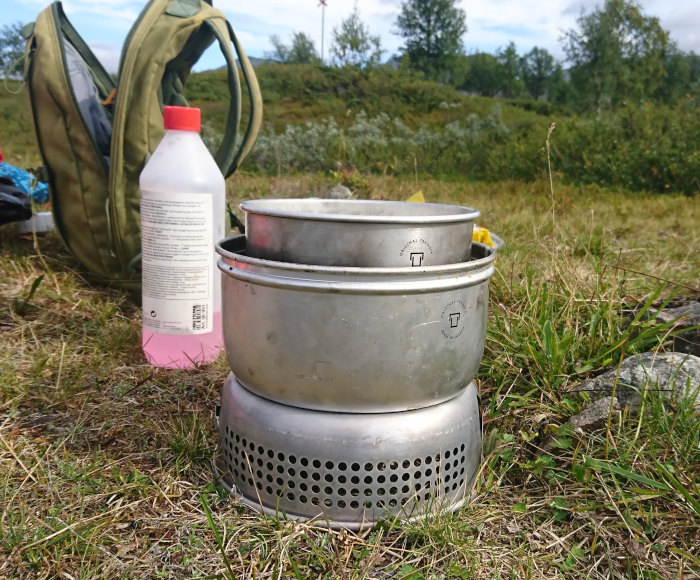 kokar fjällvatten i trangia stormkök