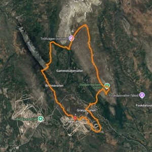 karta björnens stig 28 kilometer
