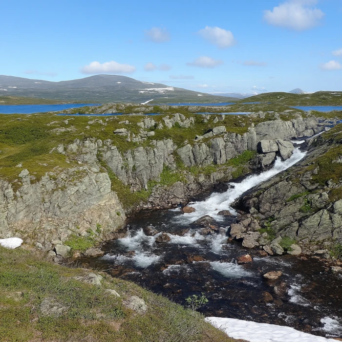 Sösjöfjällen, bild över sjöarna på kalfjället