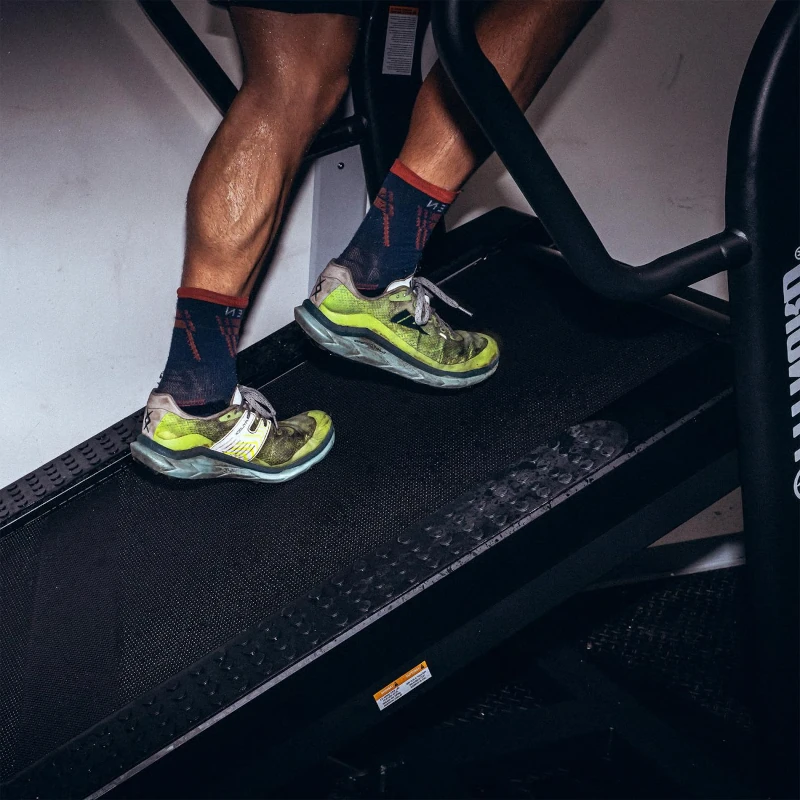 Så här brant är lutningen 50% på Fitnord Mountain 1000 löpband